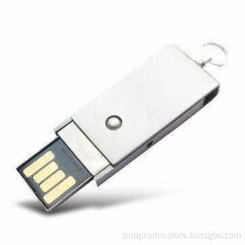 Seel Swivel USB Stick with Keychain, Measuring 33.5 x 15.5 x 5mm